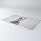 Rabbit - Black & White Rug Gallery Image 3