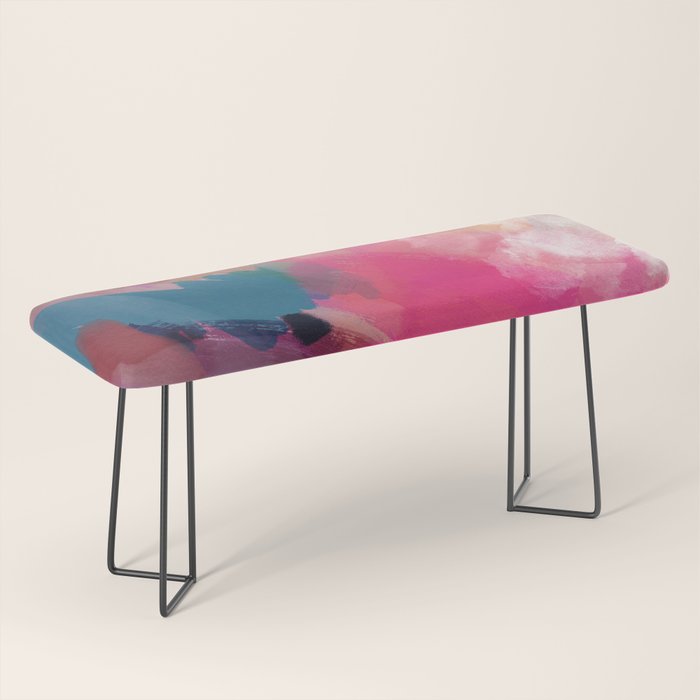 PINK abstract landscape Bench Gallery Image 1