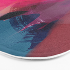 PINK abstract landscape Bath Mat Gallery Image 3