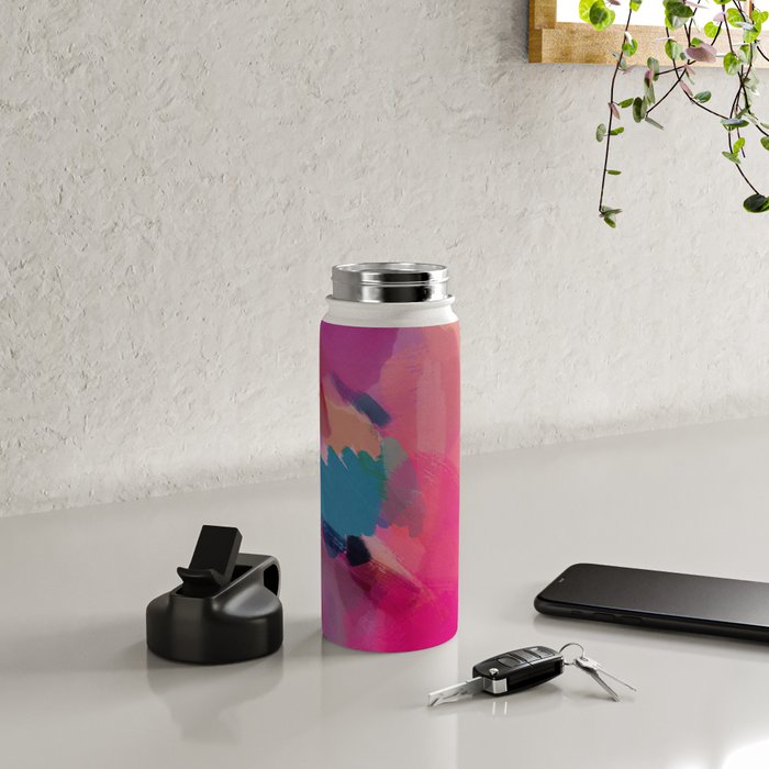 PINK abstract landscape Water Bottle Gallery Image 4