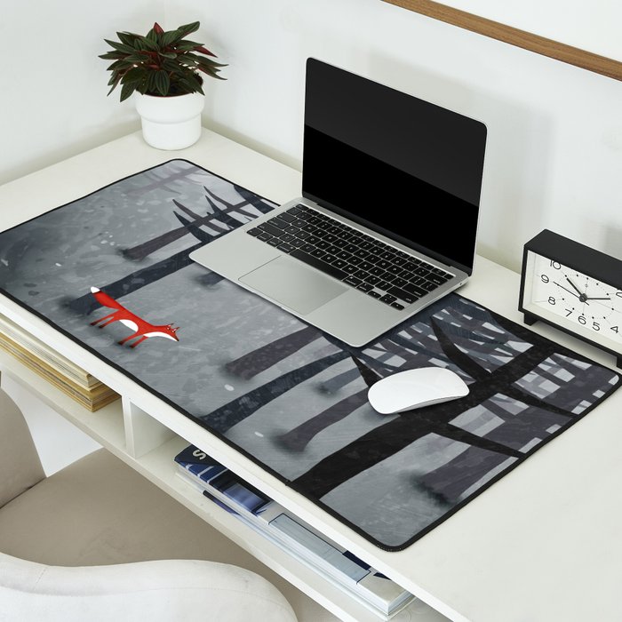 The Fox and the Forest Desk Mat Gallery Image 2