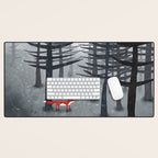 The Fox and the Forest Desk Mat Gallery Image 1