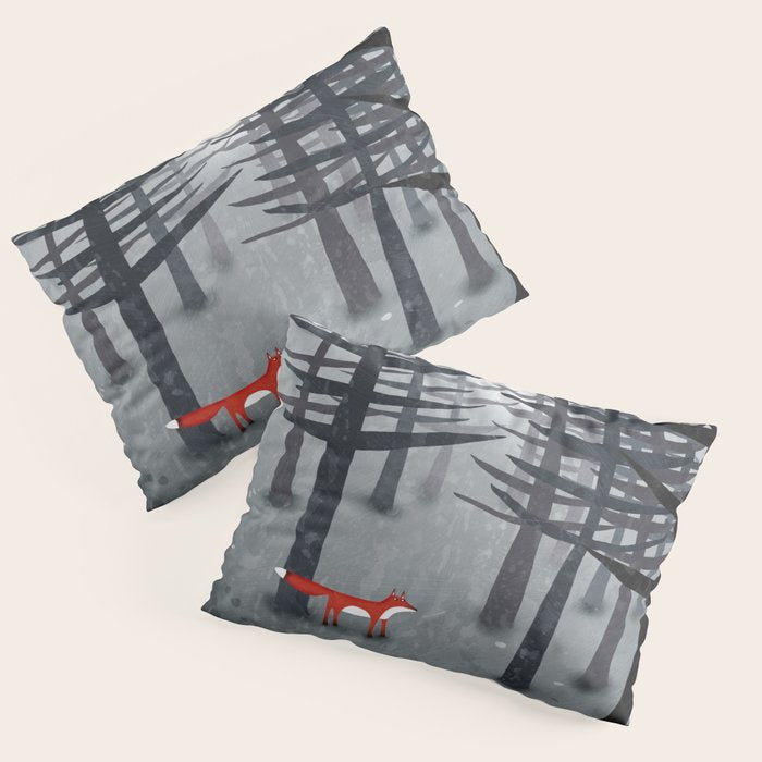 The Fox and the Forest Pillow Sham Gallery Image 1