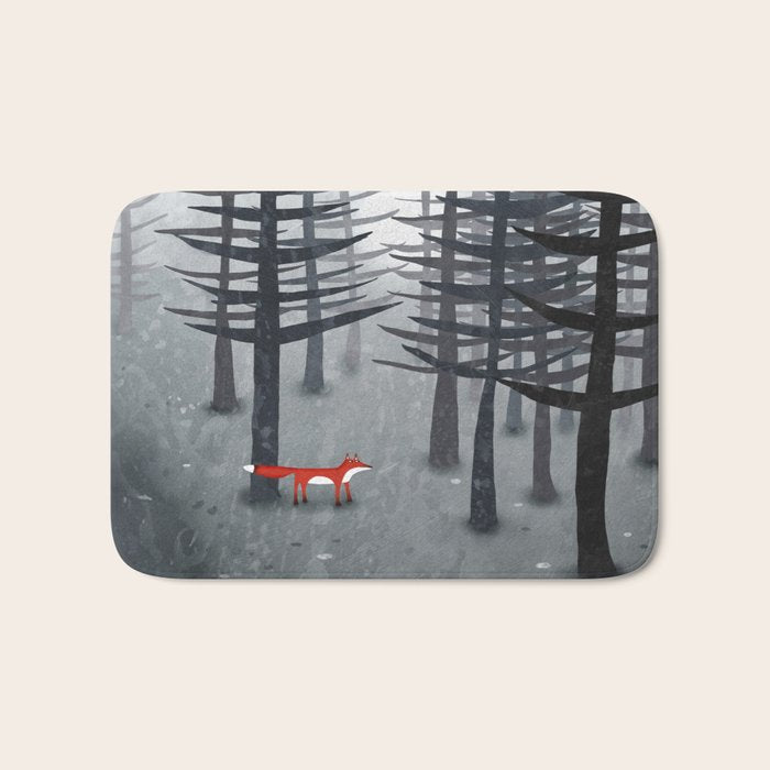 The Fox and the Forest Bath Mat Gallery Image 1