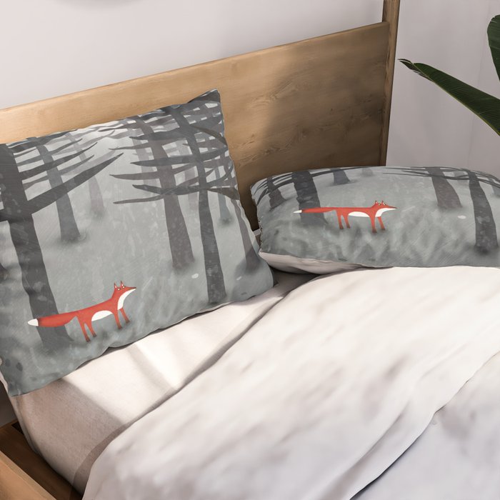 The Fox and the Forest Pillow Sham Gallery Image 2