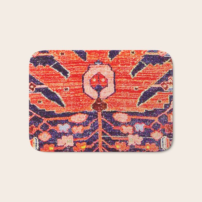 Hamadan Vintage Persian Tribal Rug Print Bath Mat Gallery Image 1