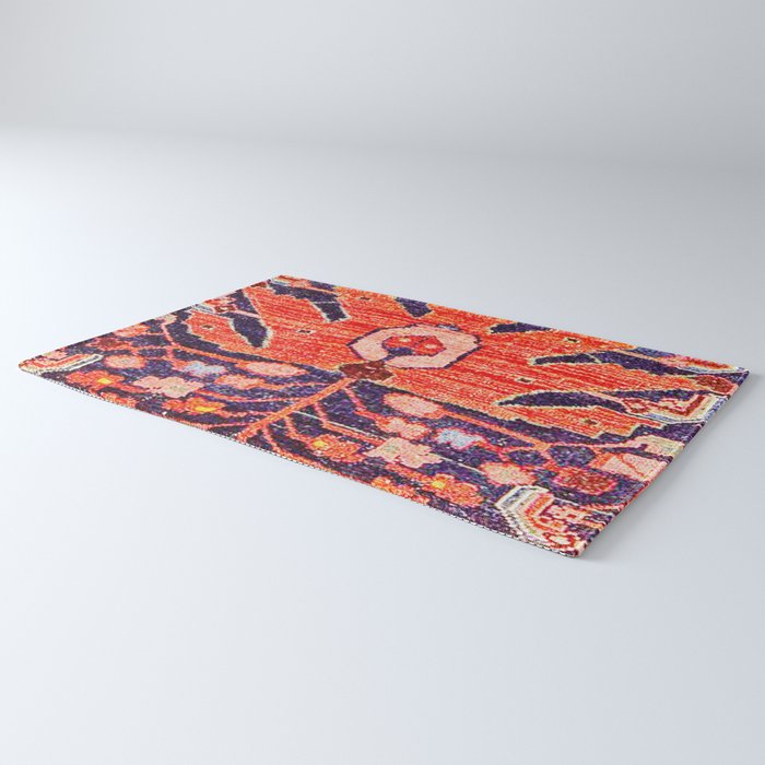 Hamadan Vintage Persian Tribal Rug Print Rug Gallery Image 3
