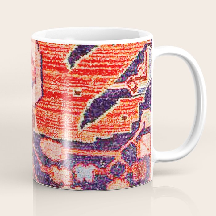 Hamadan Vintage Persian Tribal Rug Print Coffee Mug Gallery Image 1