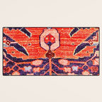 Hamadan Vintage Persian Tribal Rug Print Desk Mat Gallery Image 3
