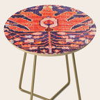 Hamadan Vintage Persian Tribal Rug Print Side Table Gallery Image 2