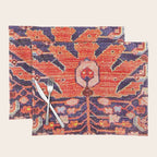 Hamadan Vintage Persian Tribal Rug Print Placemat Gallery Image 1