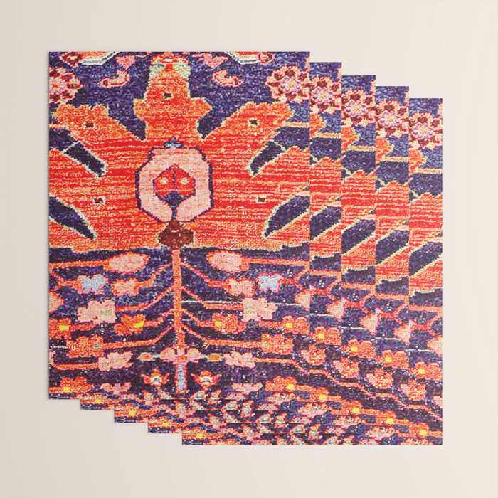 Hamadan Vintage Persian Tribal Rug Print Wrapping Paper Gallery Image 3