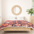 Hamadan Vintage Persian Tribal Rug Print Duvet Cover Gallery Image 3