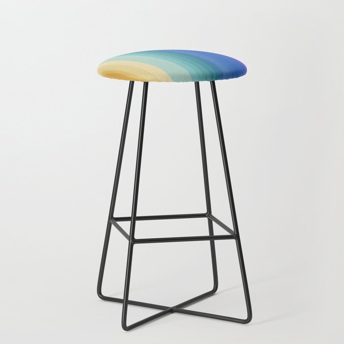 Classic Stripes XVI - Ombre Rainbow Stool Gallery Image 1