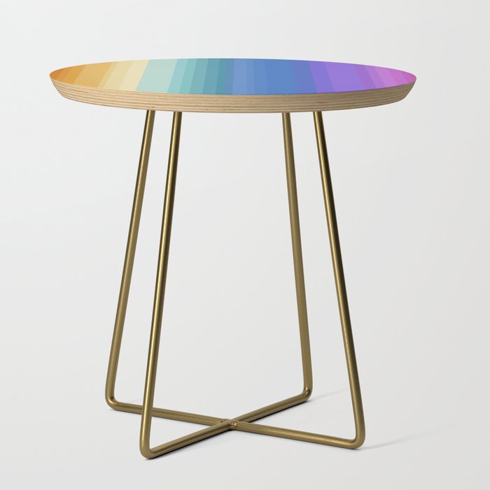 Classic Stripes XVI - Ombre Rainbow Side Table Gallery Image 1