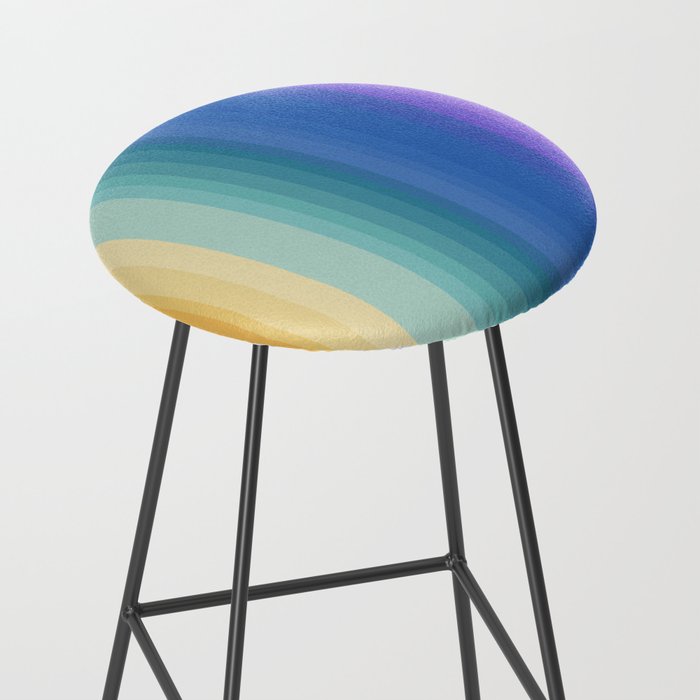 Classic Stripes XVI - Ombre Rainbow Stool Gallery Image 2
