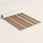 Classic Stripes X - Vintage Neutral Yoga Mat Gallery Image 2