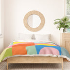 mid mod summer checkers Duvet Cover Gallery Image 3