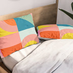 mid mod summer checkers Pillow Sham Gallery Image 2