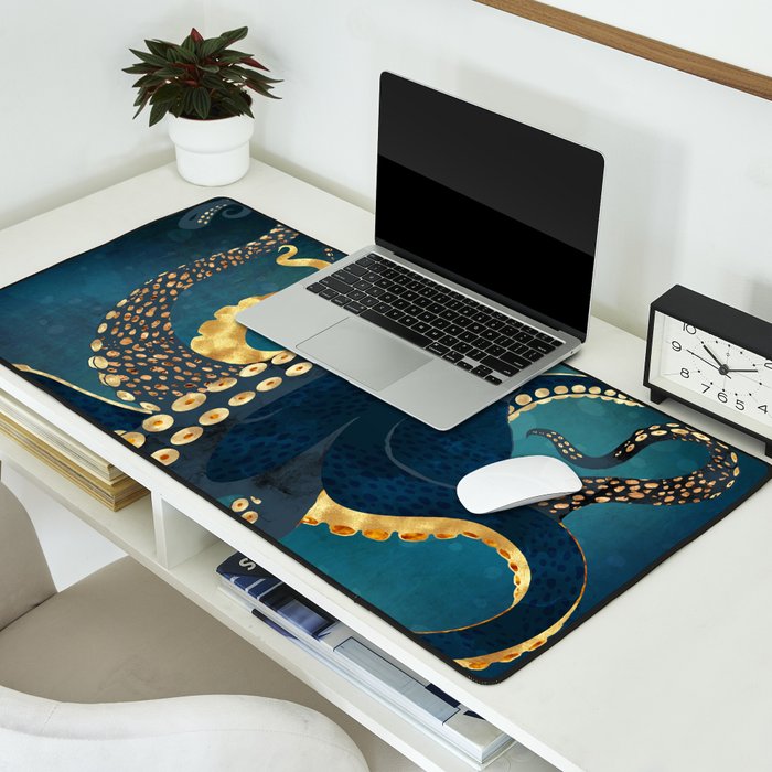 Metallic Octopus IV Desk Mat Gallery Image 2