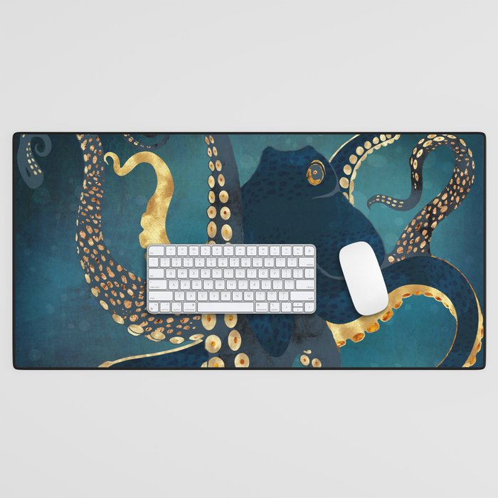 Metallic Octopus IV Desk Mat Gallery Image 1