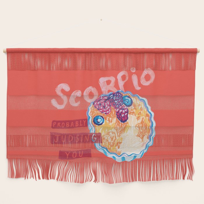 Scorpio Mood in Tomato Red | Zodiac Series Wall Hanging Gallery Image 1