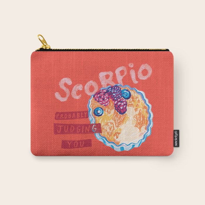 Scorpio Mood in Tomato Red | Zodiac Series Carry All Pouch Gallery Image 1
