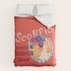 Scorpio Mood in Tomato Red | Zodiac Series Comforter Gallery Image 6
