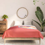 Scorpio Mood in Tomato Red | Zodiac Series Comforter Gallery Image 3