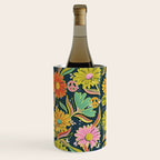 Drippy Daisy Dreamscape - Electric on Navy Wine Chiller Gallery Image 1
