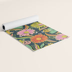 Drippy Daisy Dreamscape - Electric on Navy Yoga Mat Gallery Image 2