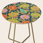 Drippy Daisy Dreamscape - Electric on Navy Side Table Gallery Image 2