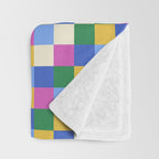Bold Colorful Checks Pattern - Small XVI Throw Blanket Gallery Image 3