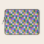Bold Colorful Checks Pattern - Small XVI Laptop Sleeve Gallery Image 1