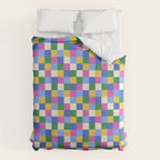 Bold Colorful Checks Pattern - Small XVI Duvet Cover Gallery Image 6