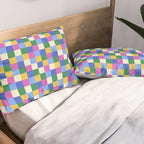 Bold Colorful Checks Pattern - Small XVI Pillow Sham Gallery Image 2