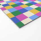 Bold Colorful Checks Pattern - Small XVI Welcome Mat Gallery Image 2