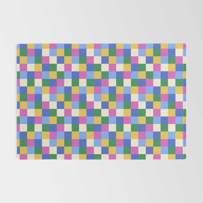 Bold Colorful Checks Pattern - Small XVI Rug Gallery Image 2