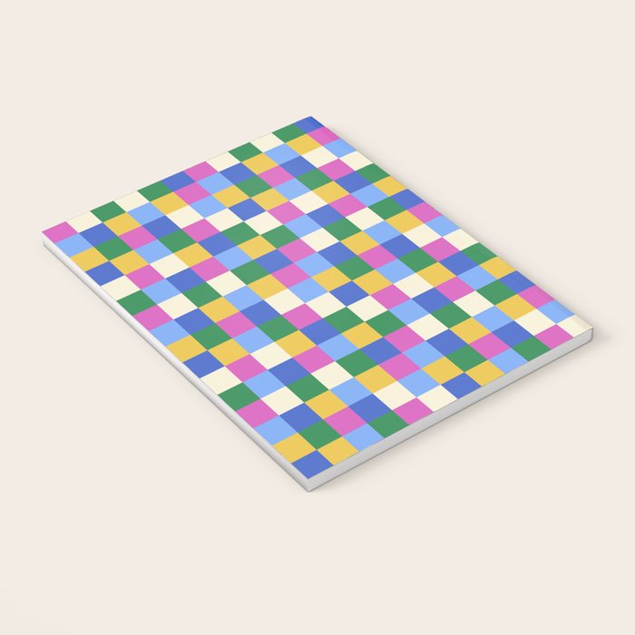 Bold Colorful Checks Pattern - Small XVI Notebook Gallery Image 3