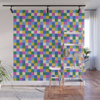 Bold Colorful Checks Pattern - Small XVI Wall Mural Gallery Image 1