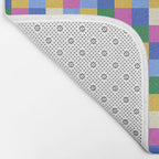 Bold Colorful Checks Pattern - Small XVI Bath Mat Gallery Image 2