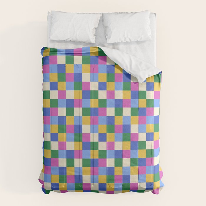 Bold Colorful Checks Pattern - Small XVI Comforter Gallery Image 6