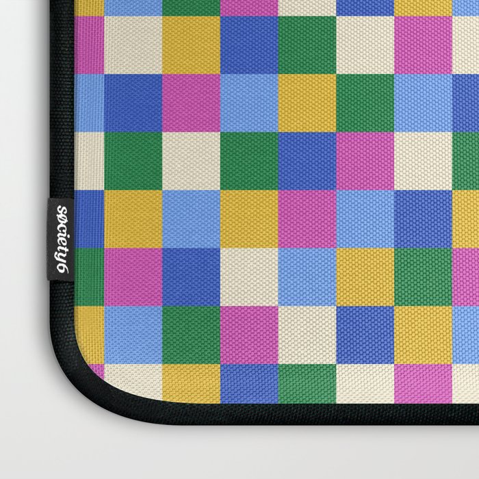 Bold Colorful Checks Pattern - Small XVI Laptop Sleeve Gallery Image 3