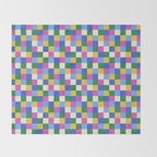 Bold Colorful Checks Pattern - Small XVI Throw Blanket Gallery Image 2