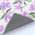 Lilac gouache flowers Rug Gallery Image 4