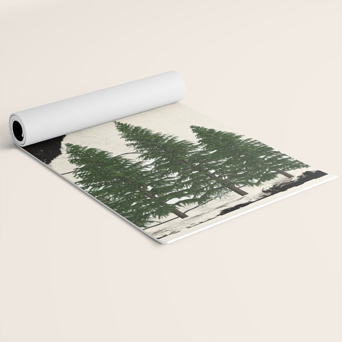 minimal collage/ Forest Yoga Mat Gallery Image 2