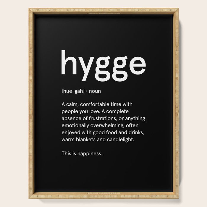 Hygge: Black Edition Serving Tray Gallery Image 1