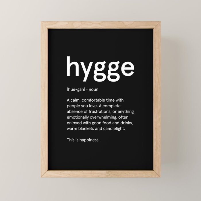 Hygge: Black Edition Mini Art Print Gallery Image 1