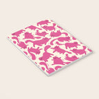 Playful Pink Cats Pattern Notebook Gallery Image 3