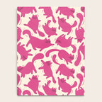 Playful Pink Cats Pattern Notebook Gallery Image 4